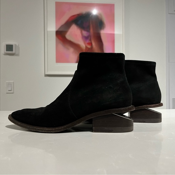 Alexander Wang Kori Stretch Suede Bootie - Picture 4 of 10